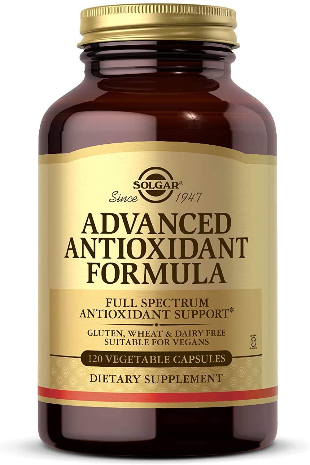 Solgar Advanced Antioxidant Formula, Contains Zinc, Vitamin C, E & A -120 Capsules سولجار تركيبة متطورة غنية بمضادات الأكسدة تحتوى على الزنك وفيتامين ج وفيتامين أ و ه لتحسين صحة الجهاز المناعى ، 120 كبسولة نباتية