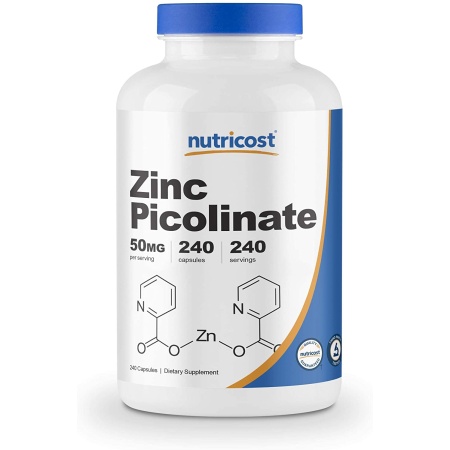 Nutricost, Zinc Picolinate 50mg, 240 Capsules