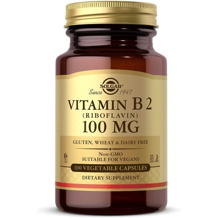 Solgar Vitamin B2 (Riboflavin) 100 mg | 100 Counts
