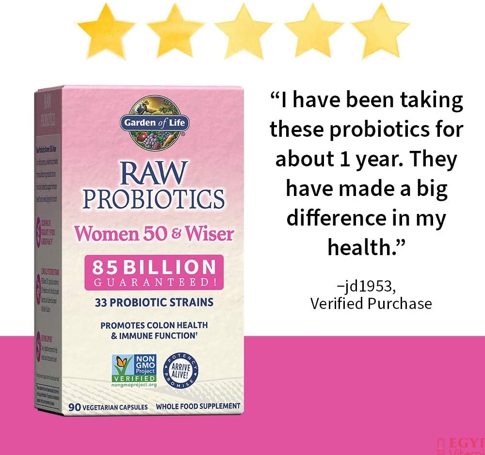 Garden of Life - RAW Probiotics Women 50 & Wiser 85 BILLION | 90 Capsules - Image 8