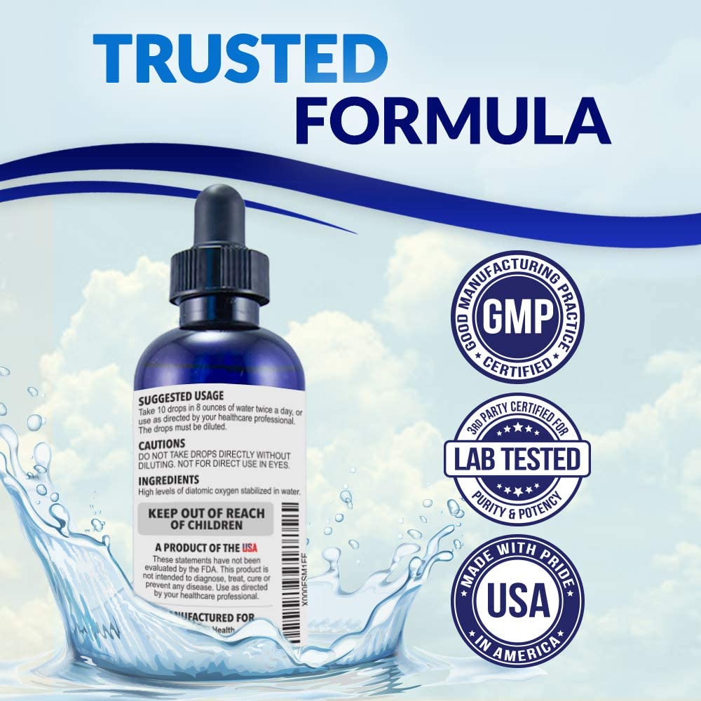 Dexterity Health Gotas de oxígeno líquido de 4 oz. Botella con gotero, vegana, totalmente natural y 100% estéril, mezcla patentada de compuestos ricos en oxígeno, gotas de oxígeno líquido estabilizadas - Image 9
