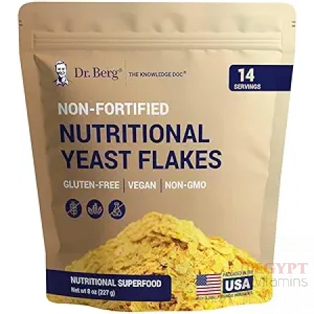 Dr. Berg Premium Nutritional Yeast Flakes | Non-Fortified Natural B Vitamins | 227 gm