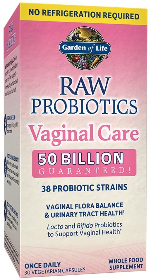 Garden of Life RAW Probiotics Vaginal Care 50 Billion CFU, 30 Capsules