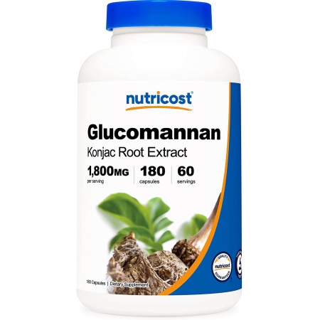 Nutricost, Glucomannan 1800mg,180 Capsules