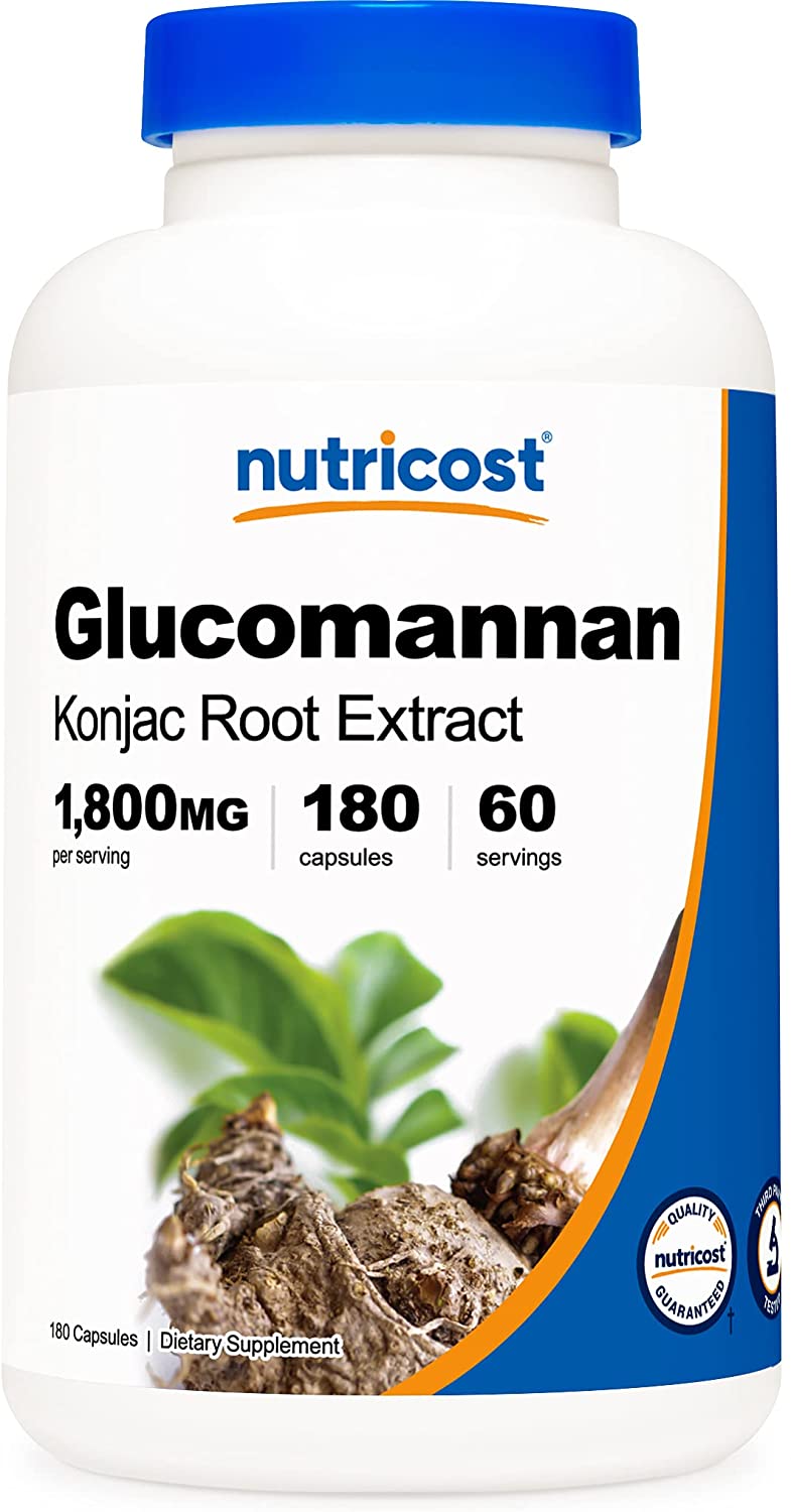 Nutricost, Glucomannan 1800mg,180 Capsules