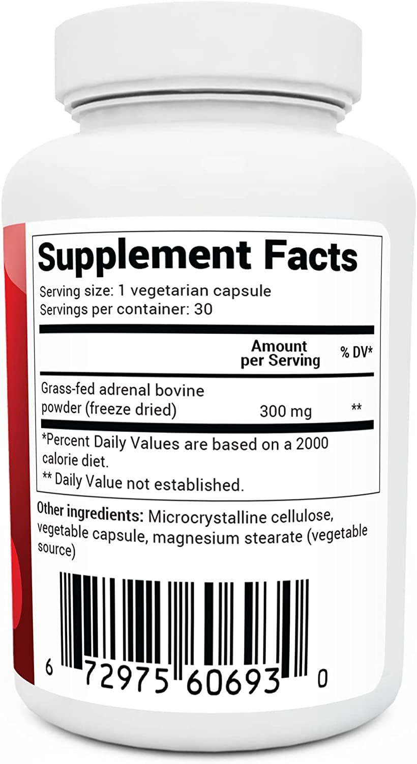 Dr. Berg Adrenal Glandular | Premium Grass-Fed Adrenal Support | 60 Capsules - Image 6