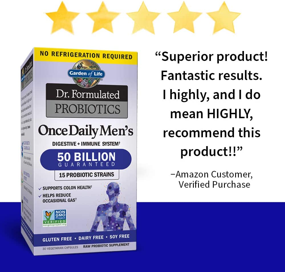 Garden of Life Probiotics for Men 50 Billion CFU, 30 Capsule - Image 11