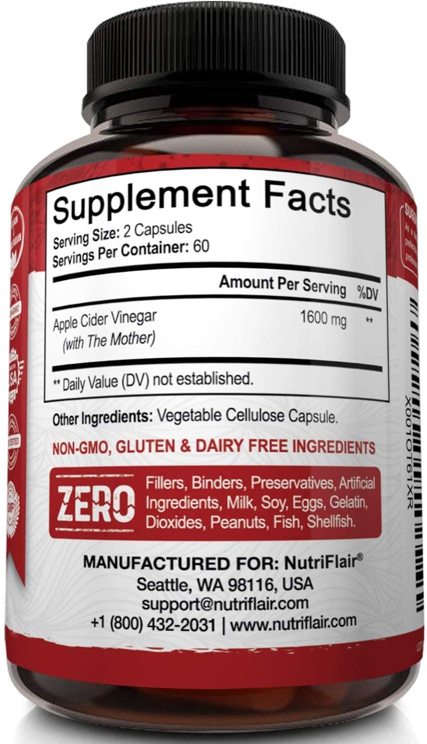 Apple Cider Vinegar Capsules with The Mother - 120 Vegan ACV Pills - Best Supplement for Healthy Weight Loss, Diet, Keto, Digestion, Detox, Immune - Powerful Cleanser & Appetite Suppressant Non-GMO - Image 2