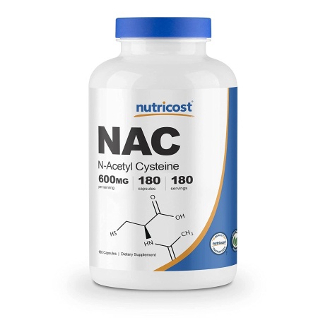 Nutricost, N-Acetyl Cysteine (NAC) 600mg, 180 Capsules