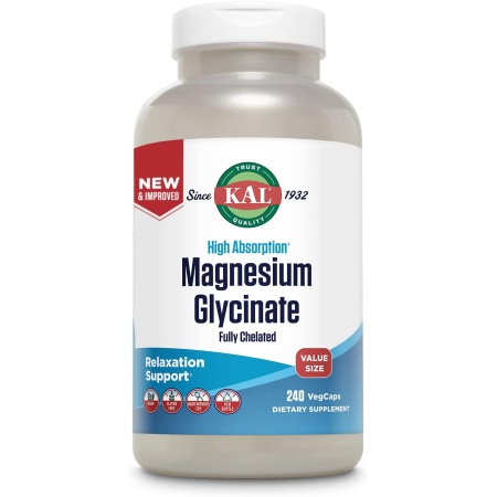 KAL Magnesium Glycinate Fully Chelated 240 VegCaps