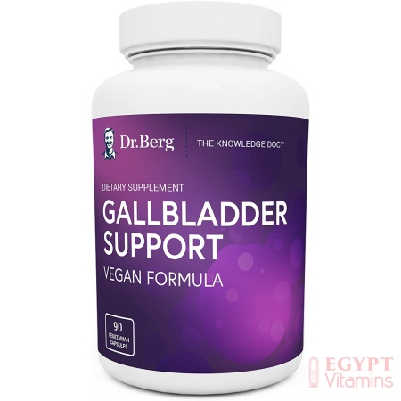 Dr. Berg's Gallbladder Support Supplements, Contains Plant-Based Enzymes for Relief of Bloating, Constipation, and Gas - Better Digestion &Normal Bile Levels - 90 Vegetarian Capsules