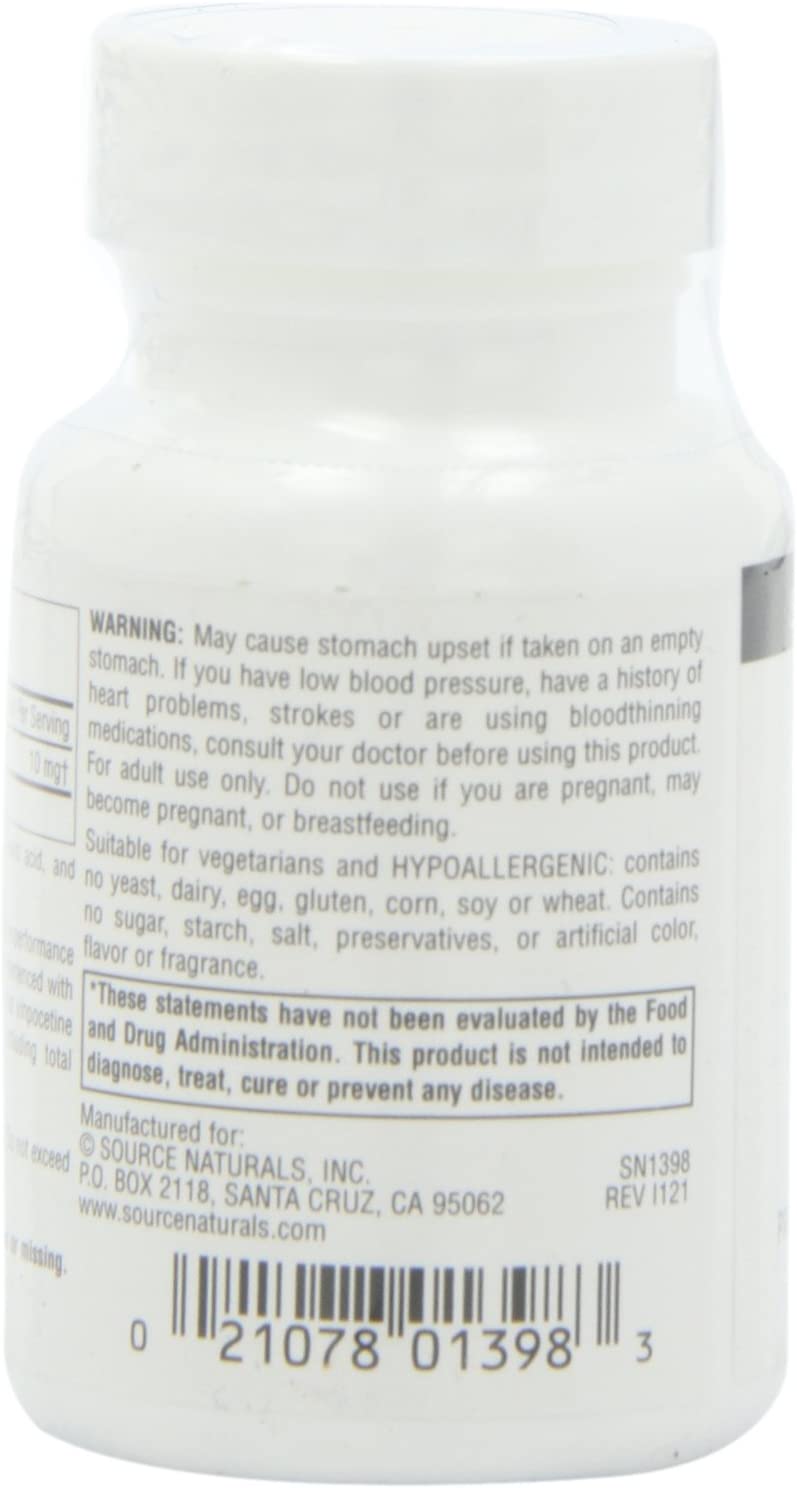 Source Naturals Vinpocetine 10mg - 60 Tablets - Image 7