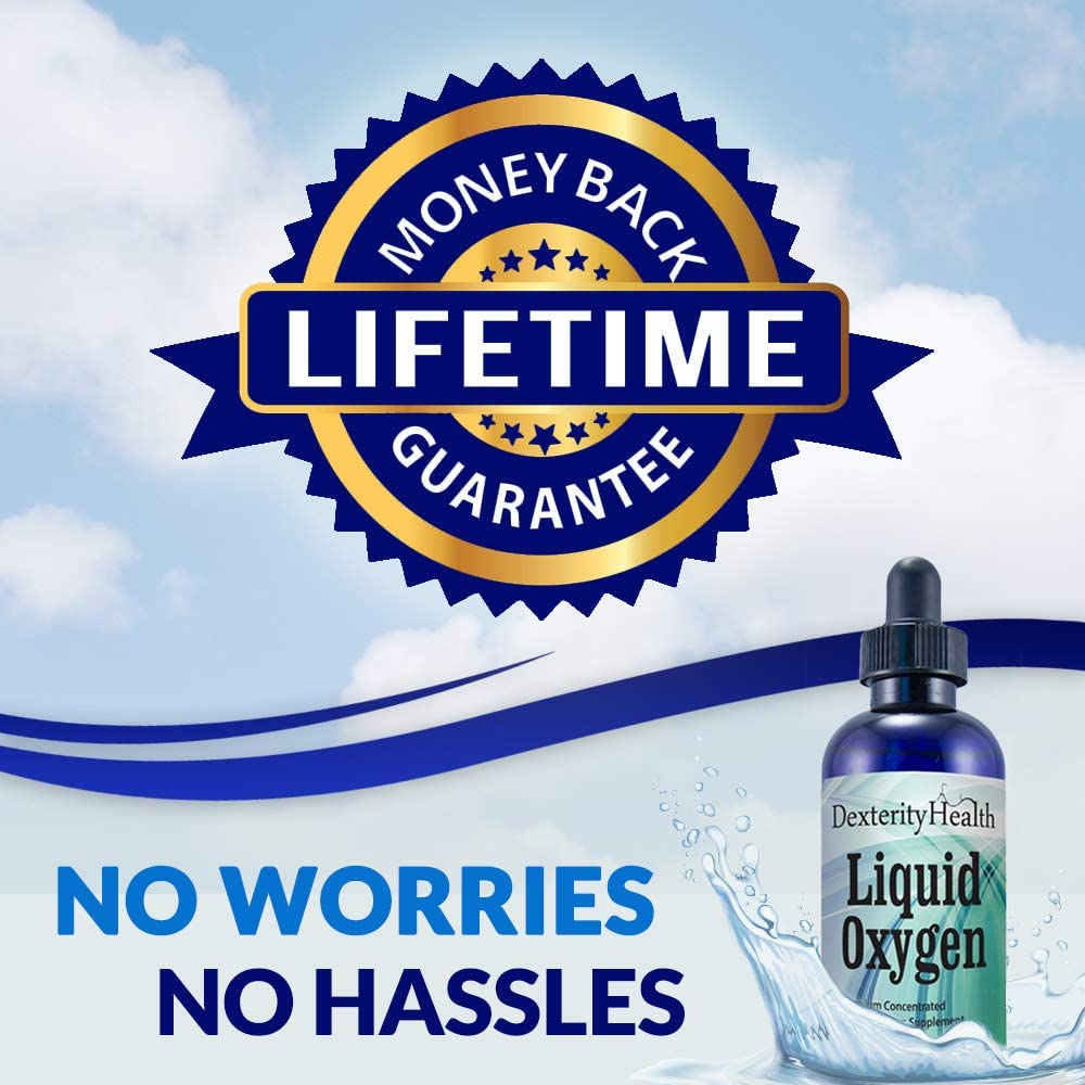 Dexterity Health Gotas de oxígeno líquido de 4 oz. Botella con gotero, vegana, totalmente natural y 100% estéril, mezcla patentada de compuestos ricos en oxígeno, gotas de oxígeno líquido estabilizadas - Image 5