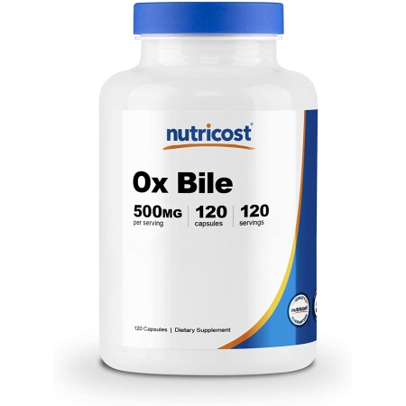 Nutricost, Ox Bile 500mg, 120 Capsules