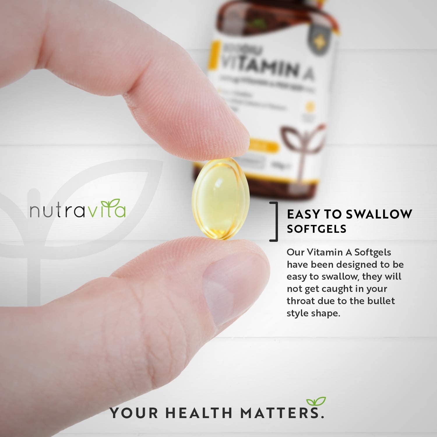 Nutravita Vitamin A 8000IU – Maintenance of The Immune System, Normal Vision and Skin – 2400 μg of Vitamin A per Softgel Capsule – 365 Softgel Capsules نيوترافيتا فيتامين ا 8000 وحده دوليه ، لصحة الجهاز المناعى والرؤية والجلد، 365 كبسولة - Image 8