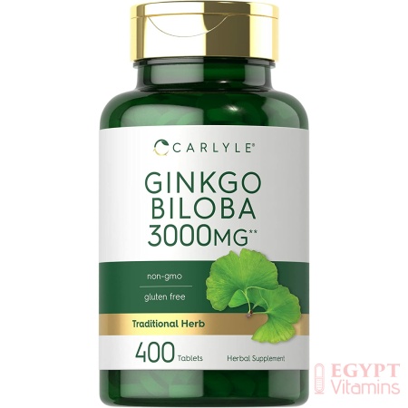 Carlyle Ginkgo Biloba 3000mg | 400 Tablets خلاصة الجنكو بيلوبا تركيز 3000 مجم ،400 قرص