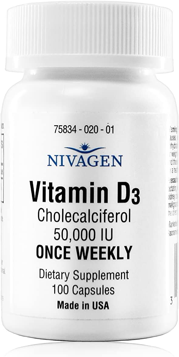 Nivagen Pharmaceuticals Inc Vitamin D3 50,000 IU (100) - Image 4