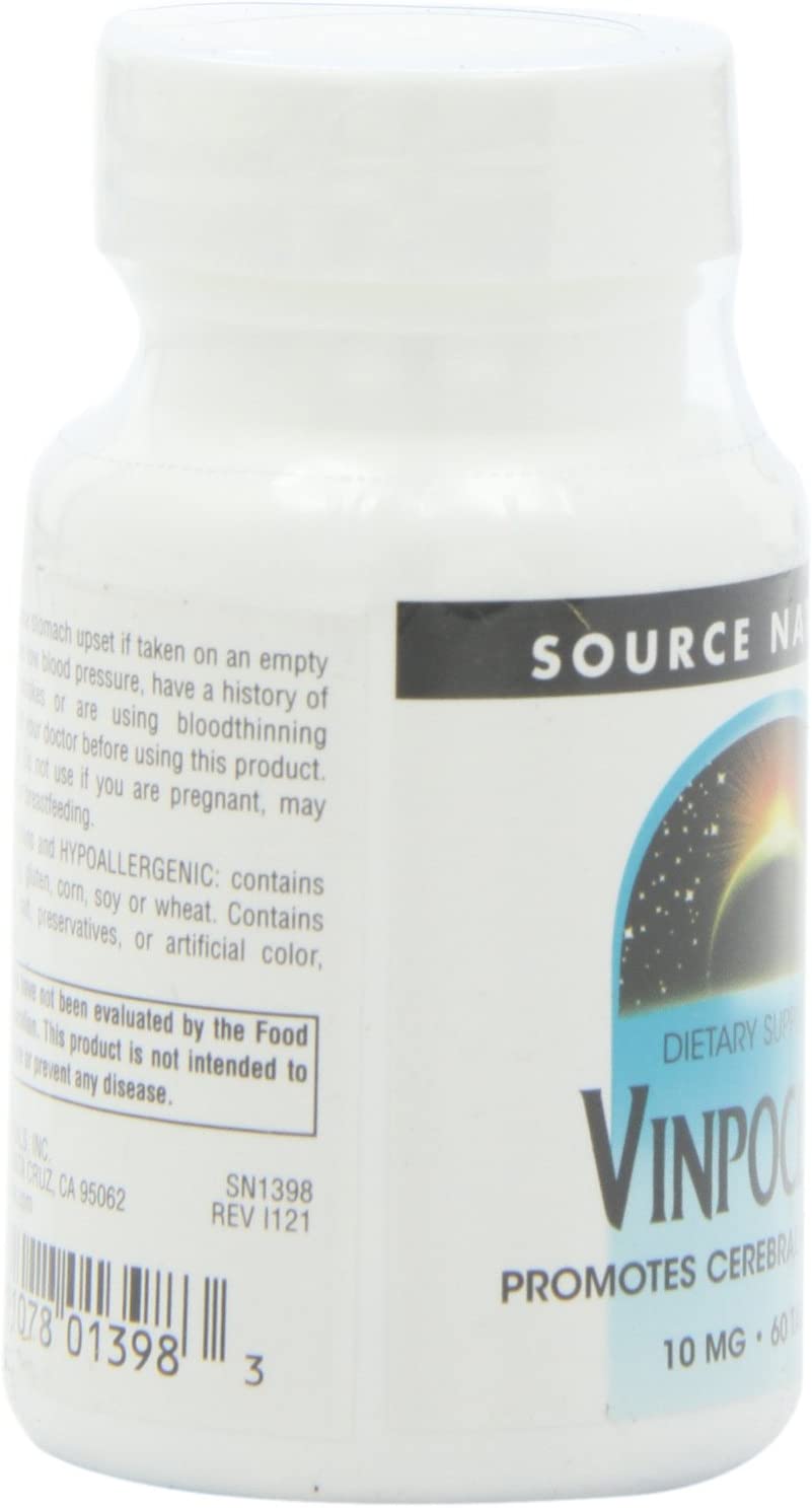 Source Naturals Vinpocetine 10mg - 60 Tablets - Image 8
