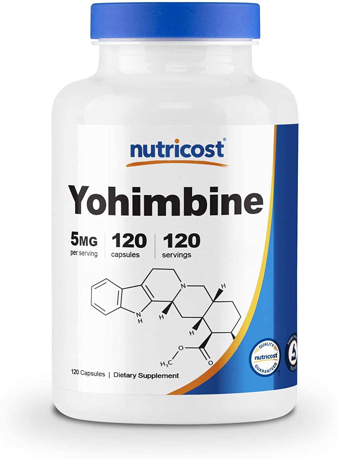 Nutricost, Yohimbine 5mg, 120 Capsules