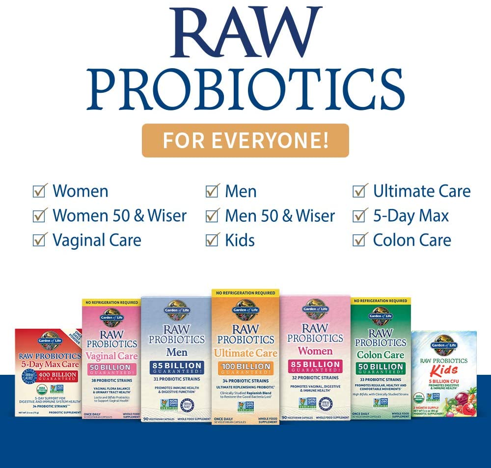 types of probiotic from garden of life