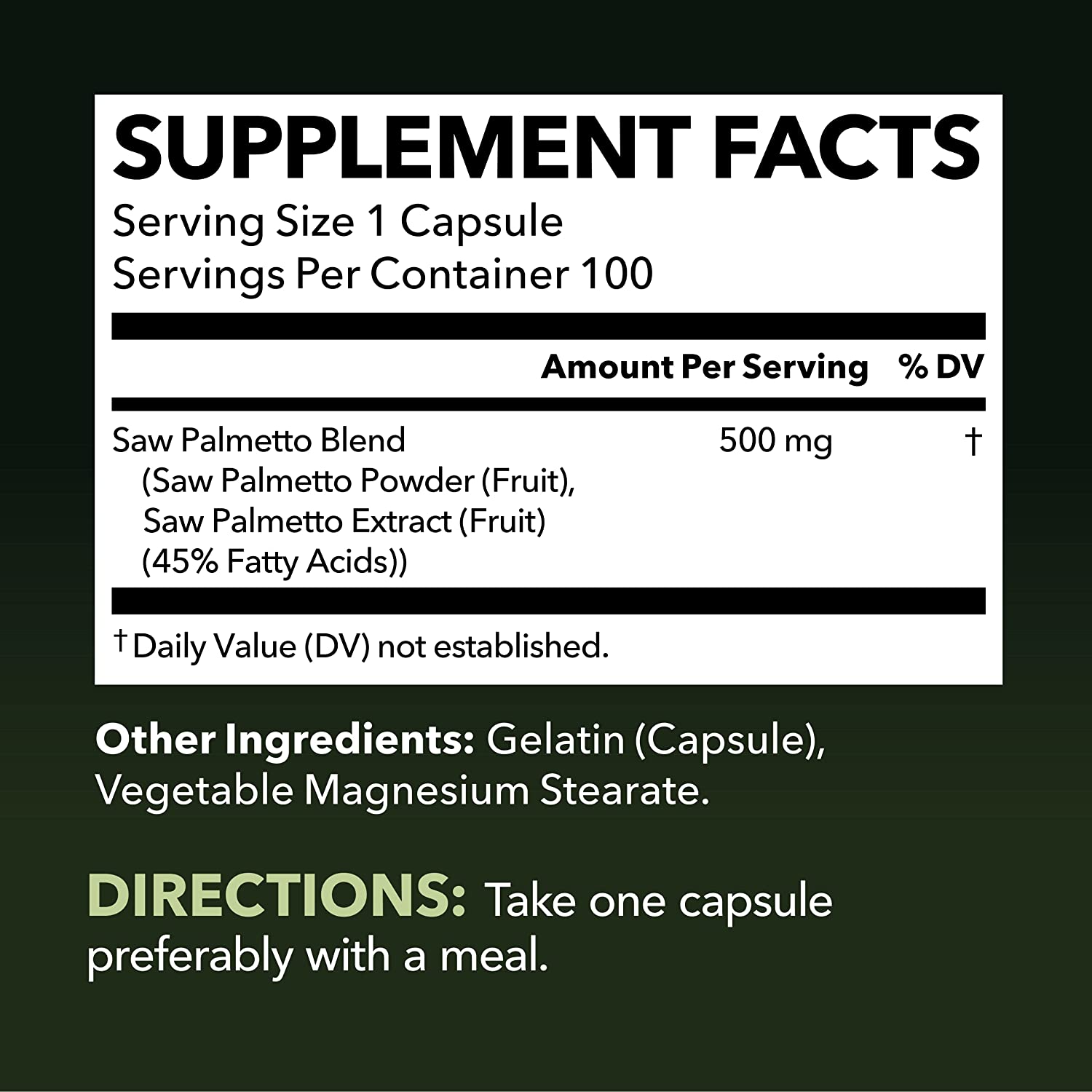 Saw Palmetto Prostate Supplements for Men as Potent DHT Blocker for Hair Growth and Beta Blocker to Decrease Frequent Urination (100, Daytime) - Image 8