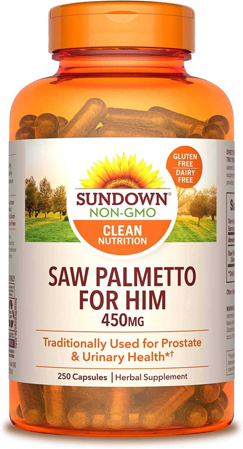 Sundown Naturals Saw Palmetto 450 mg, 250 Capsules بلميط منشاري ناتشورالز من صن داون 450 مجم، 250 كبسولة - Image 8
