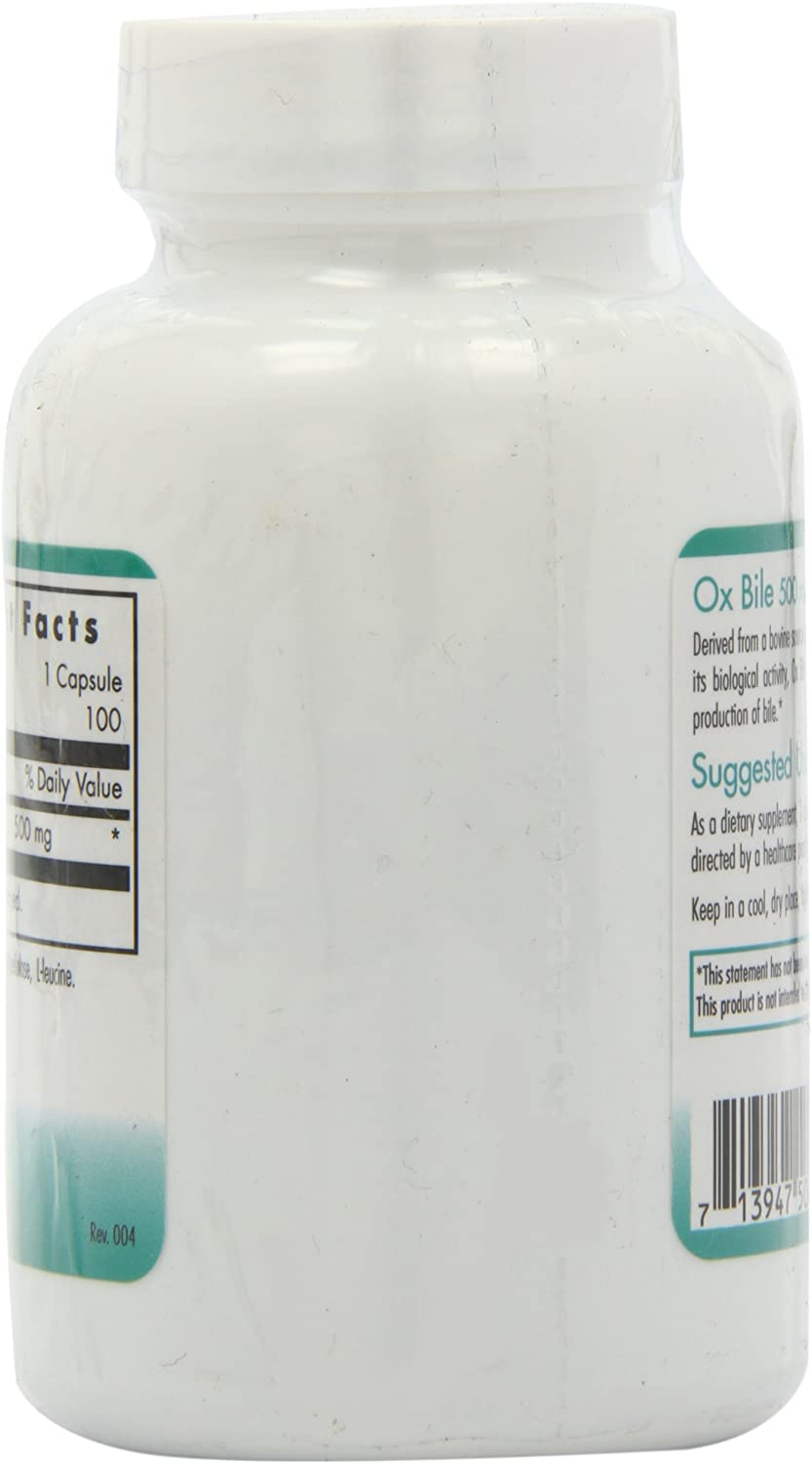 Nutricology Ox Bile | Fat Digestion & Liver Support | Hypoallergenic, 100 Capsules - Image 5