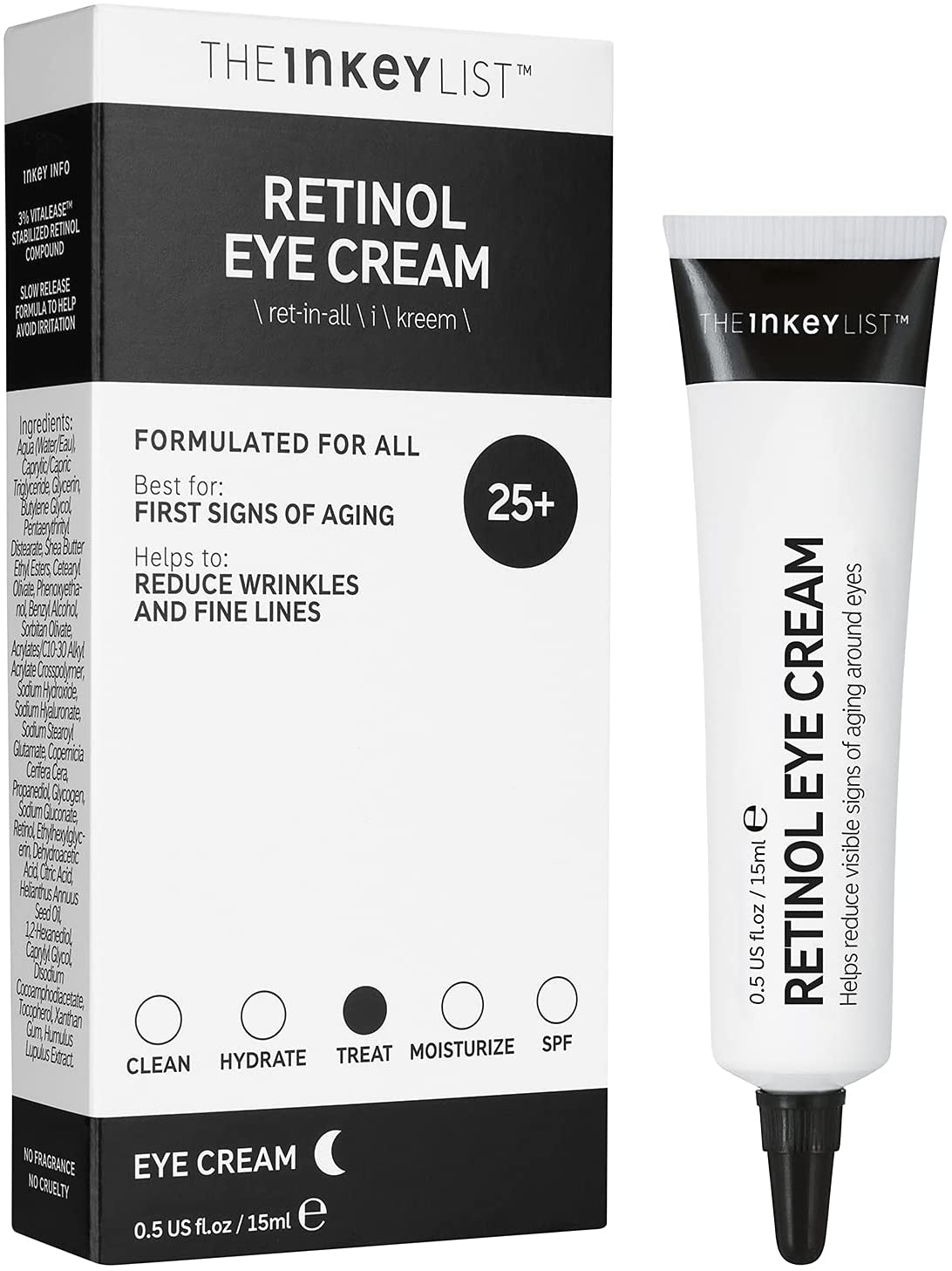 THE INKEY LIST Retinol Eye Cream - 15ml - Image 2