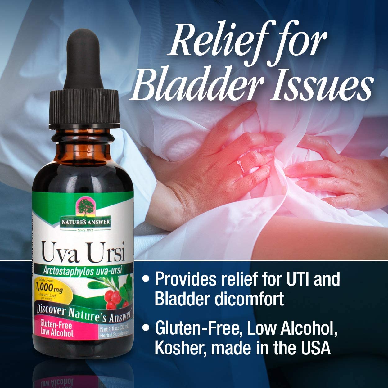 Nature's Answer Uva Ursi Leaf Liquid Drops with Organic Alcohol, 1-Fluid Ounce | Promotes Urinary Tract Health | UTI Relief | Natural Kidney Detox - Image 6
