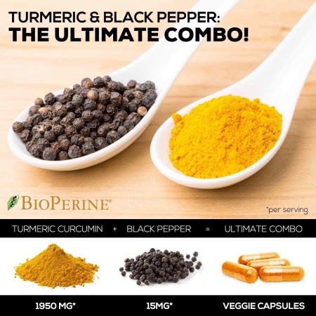 Nature's Nutrition Turmeric Curcumin with BioPerine - 240 Capsules