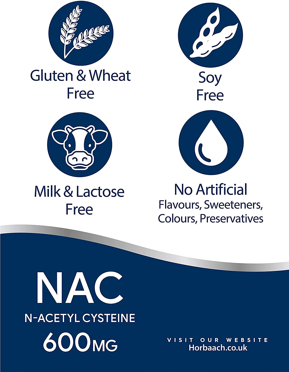 NAC N-Acetyl-Cysteine 600mg | 250 Tablets | 8+ Months Supply | Free Form Formula, Gluten Free Supplement - Image 5