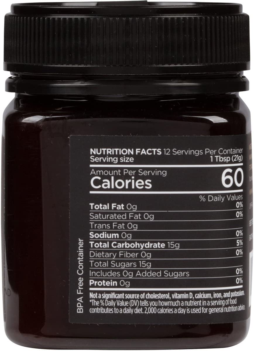 Kiva Raw Manuka Honey, Certified UMF 20+ (MGO 825+) - 250 Grams