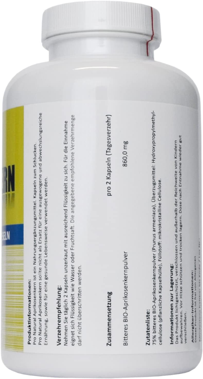 ingredients of Apricot Kernel Capsules each 430mg