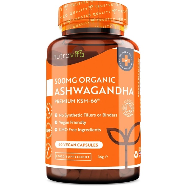 Nutravita, Ashwagandha 500mg, 60 Capsules