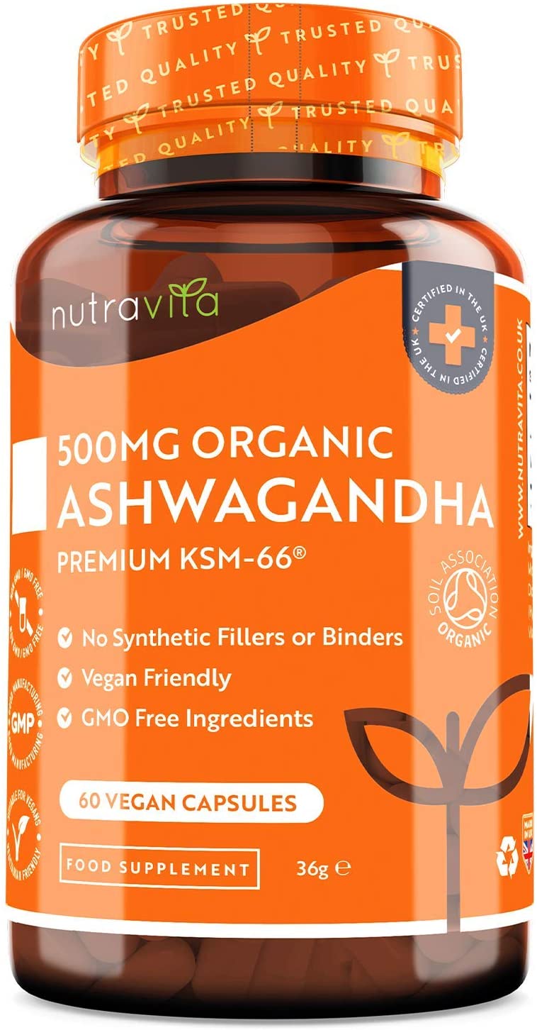 Nutravita, Ashwagandha 500mg, 60 Capsules