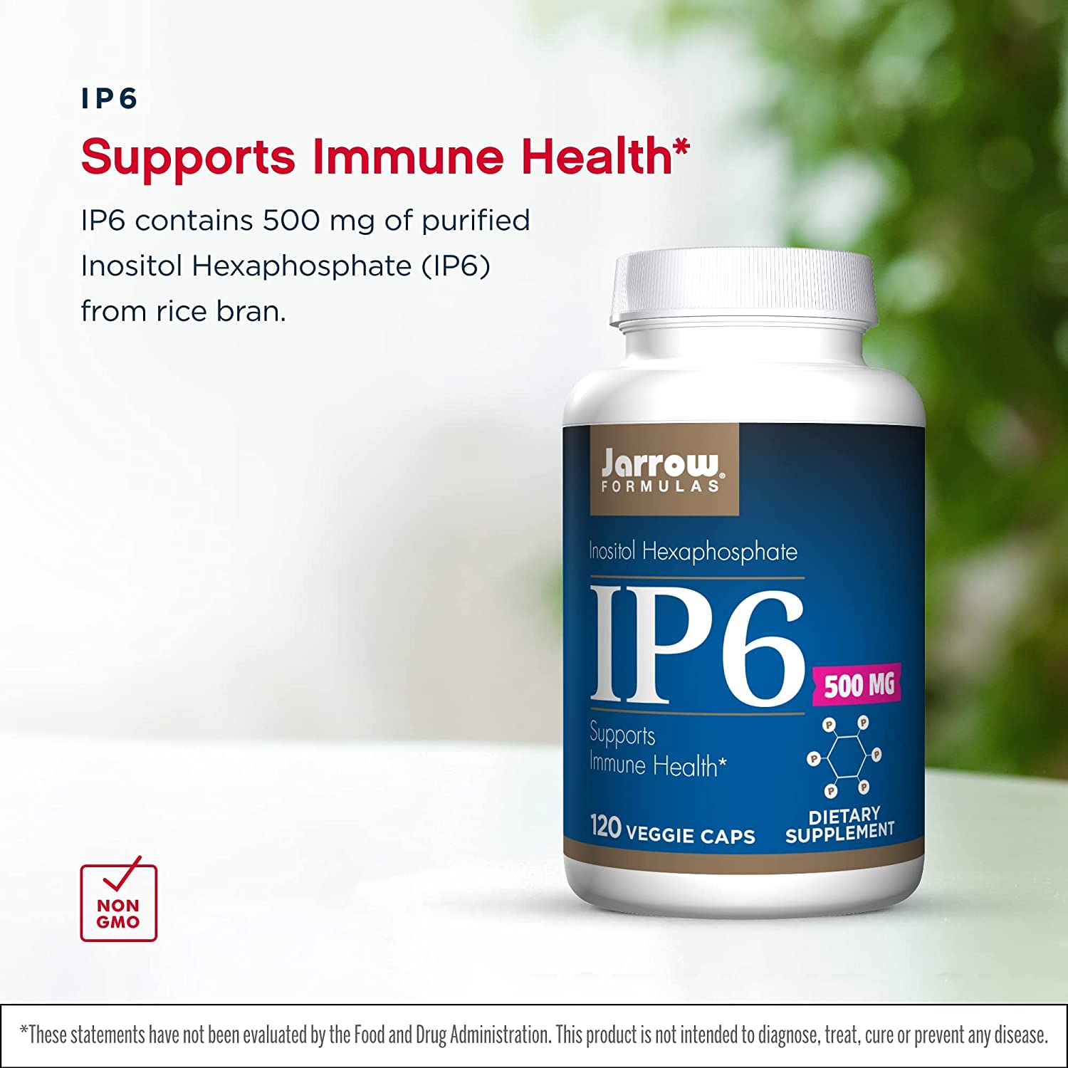 Jarrow Formulas, IP6, Inositol Hexaphosphate,120 Veggie Caps - Image 2