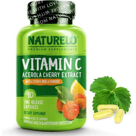NATURELO, Vitamin C 500 mg, 90 Capsules