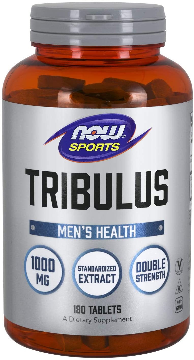 NOW Tribulus (Tribulus terrestris) 1000 mg, Men's Health, 180 Tablets