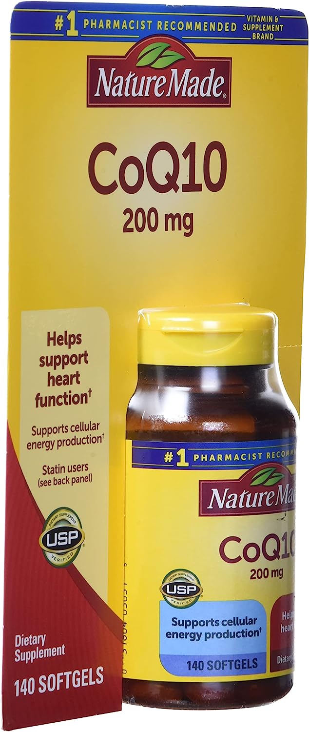Nature Made CoQ10, Softgels Helps Supports Heart Function & Cellular Energy Production, Unflavored, 200 mg, 140 Countكيو 10، 200 مجم ، لصحة القلب و الأوعية الدموية ، وزيادة مستويات الطاقة ،140كبسولة - Image 6