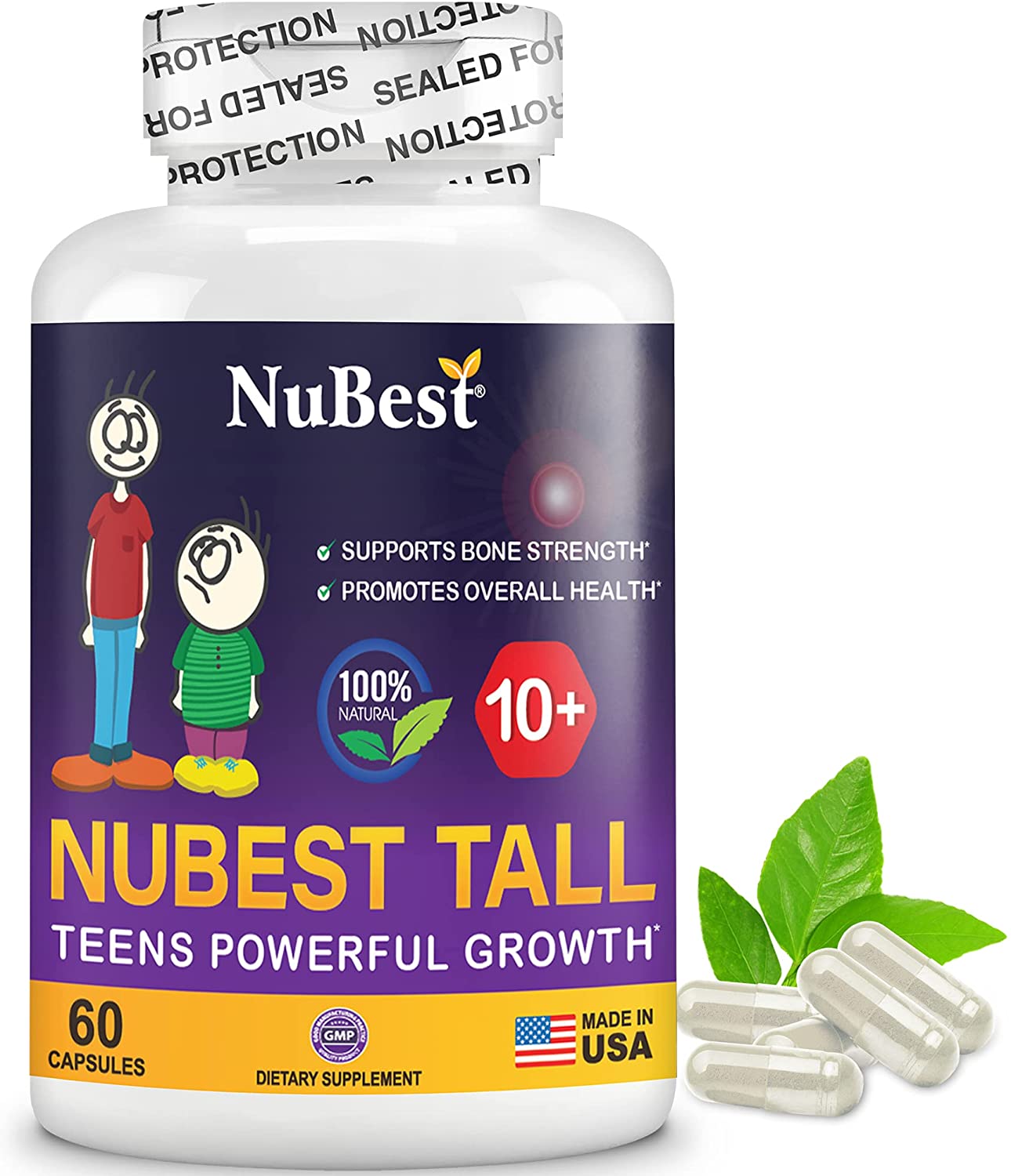 NuBest Tall 10+ Advanced Growth Formula for Children 60 Capsules
