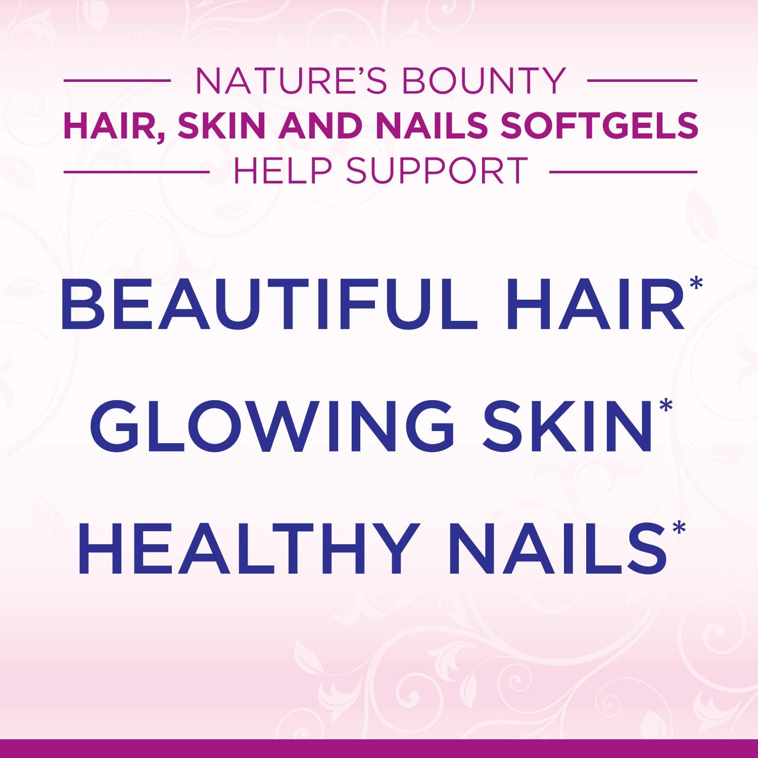 Nature's Bounty Optimal Solutions Hair, Skin & Nails Extra Strength, 150 Softgels أفضل حل للشعر والبشرة والأظافر ، قوة مضاعفة ، مع زيت الأرجان والبيوتين ، 150سوفت جل - Image 4
