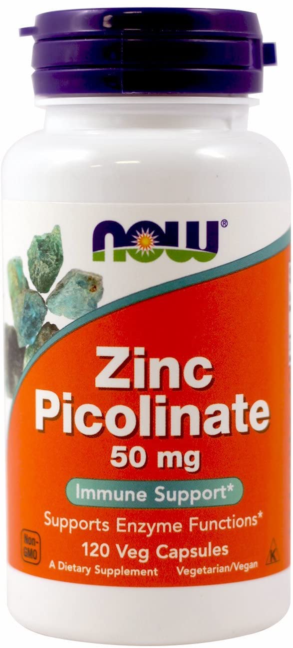 NOW Zinc Picolinate 50mg 120 Capsules ناو ، بيكولينات الزنك 50 مجم ، 120 كبسولة