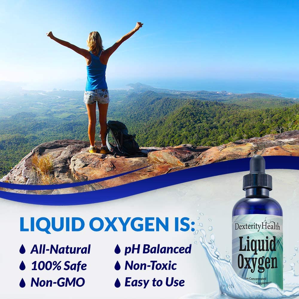 Dexterity Health Gotas de oxígeno líquido de 4 oz. Botella con gotero, vegana, totalmente natural y 100% estéril, mezcla patentada de compuestos ricos en oxígeno, gotas de oxígeno líquido estabilizadas - Image 11