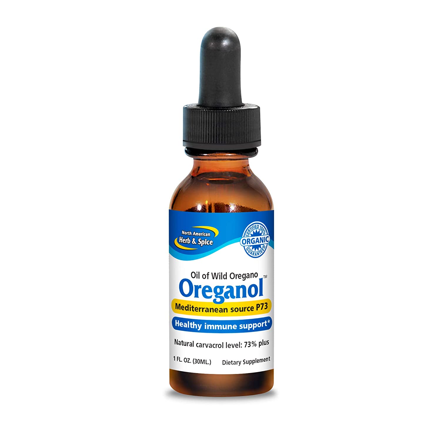 North American Herb & Spice Oreganol P73 - 1 fl. oz. - Supports Healthy Immune & Inflammatory Response - Wild Oregano Oil - Non-GMO, Certified Organic - 432 Total Servings