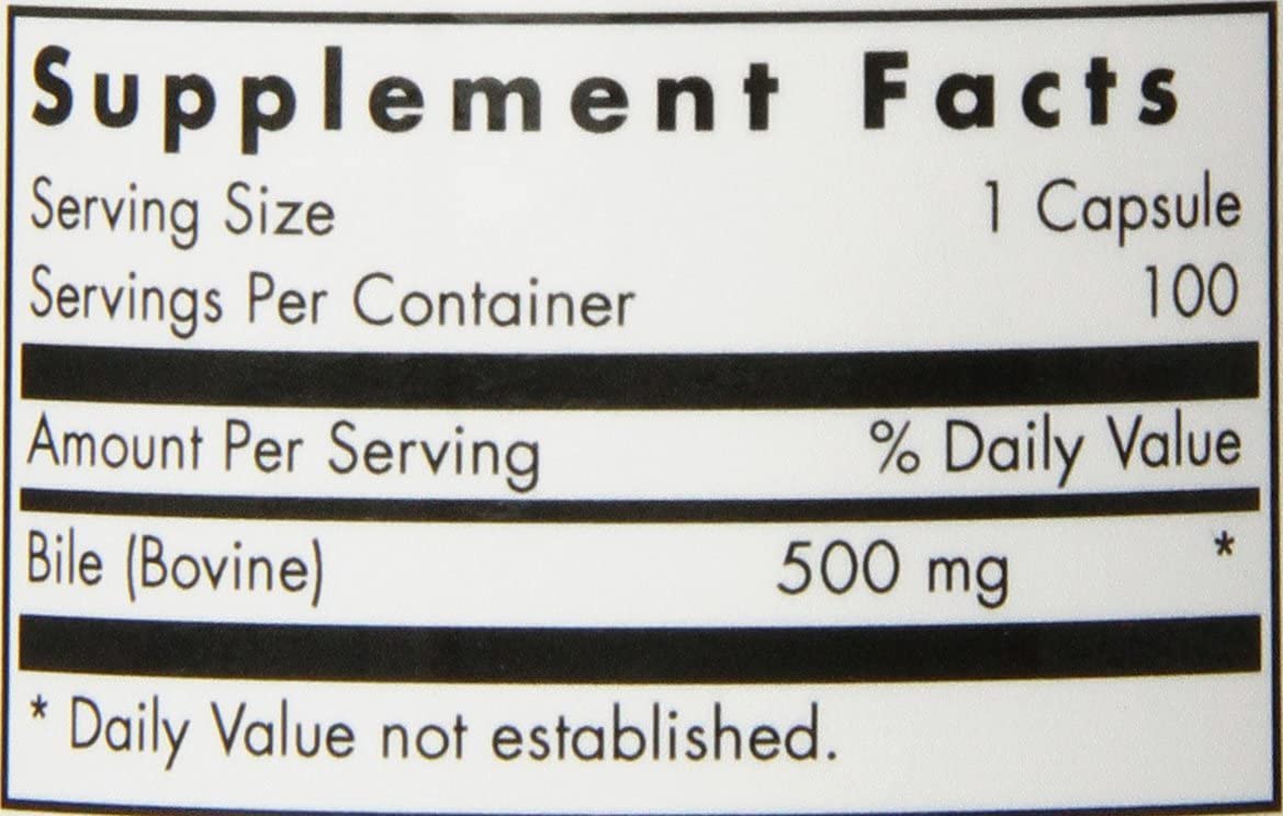 Nutricology Ox Bile | Fat Digestion & Liver Support | Hypoallergenic, 100 Capsules - Image 2