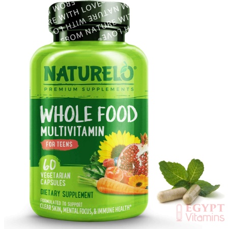 NATURELO Whole Food Multivitamin for Teens | 60 Capsules