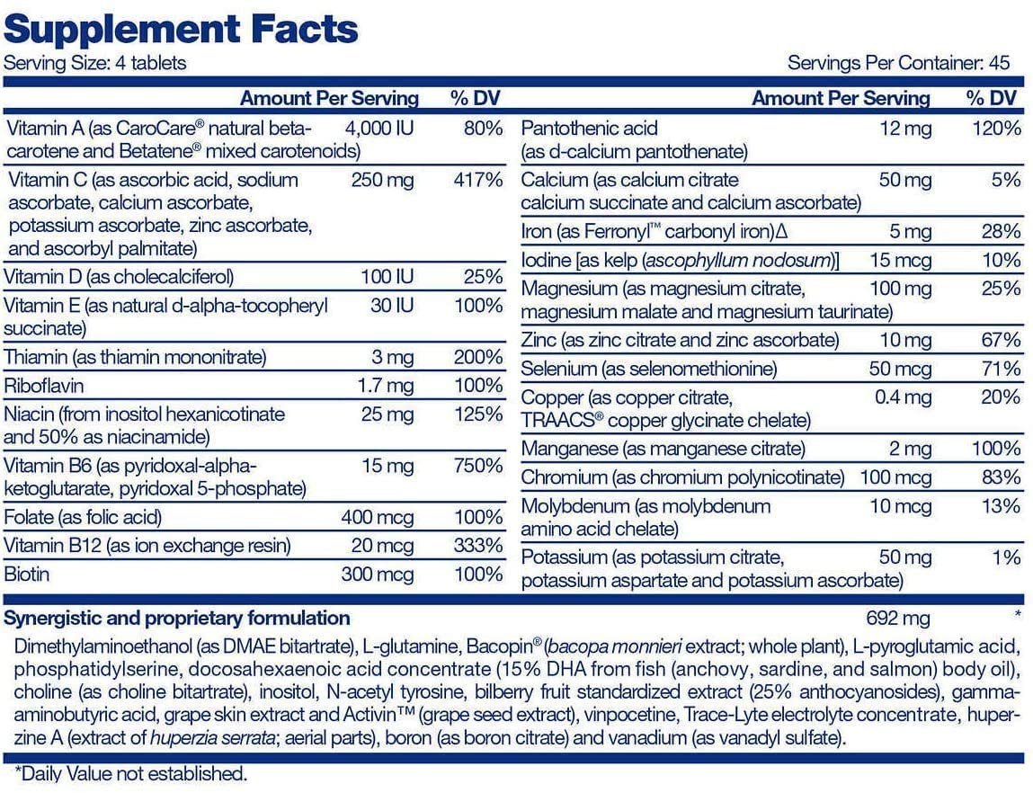 Focus Factor Brain Supplement Multivitamin Improve Memory and Clarity Boost Concentration Neuro Energy Learning Reasoning for Men and Women 180 Tablets - Image 6