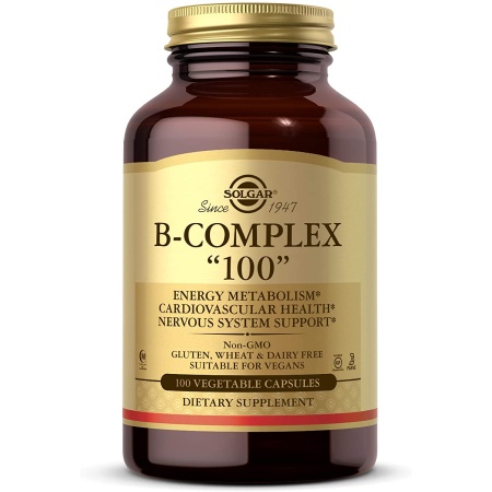 Solgar B-Complex “100” | Energy & Nervous System Support, 100 Capsules