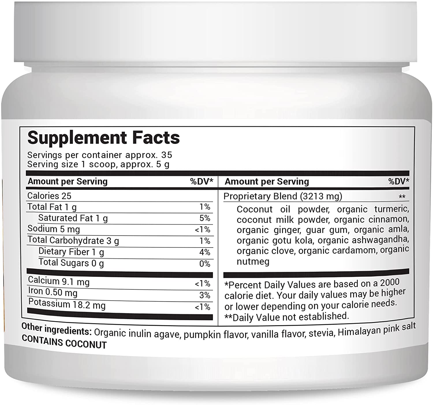Dr. Berg's Turmeric Latte (35 Servings) - Golden Milk with Ashwagandha Brain, Energy, Focus, and Stress Support - Golden Milk Powder Super Blend of Organic Spices and Herbs - Keto Friendly 6 oz. - Image 4