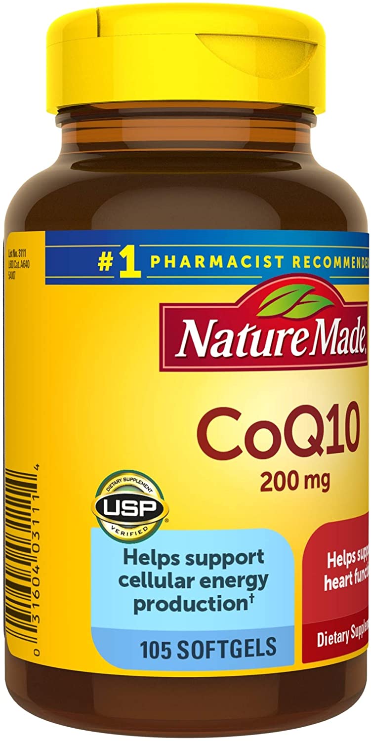 Nature Made CoQ10 200 mg, Dietary Supplement for Heart Health and Cellular Energy Production, 105 Softgels, 105 Day Supply كيو 10، 200 مجم ، لصحة القلب و الأوعية الدموية ، وزيادة مستويات الطاقة ،105كبسولة - Image 7
